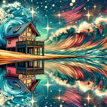 Log Cabin on the Beach