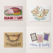 Illustrated Foodie Puzzles Design Collection