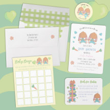 Twin Bunnies Baby Shower