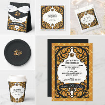 Orange Gated Rose Princess Birthday Party