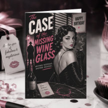 FUNNY FILM NOIR THEME BIRTHDAY CARDS & POSTCARDS