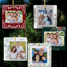 Family Photo Keepsake Christmas Ornament