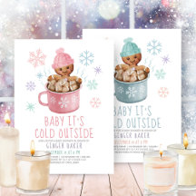 Cookies & Cocoa Winter Gingerbread Baby Shower