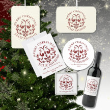 Festive Bilingual Business Holiday Gifts Marketing