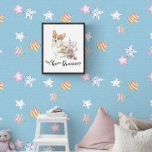 Nursery decor for Corgi dog lovers