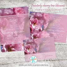 Cherry tree blossoms wedding