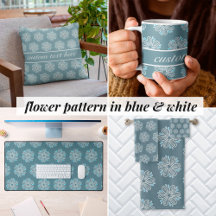 Blue & White flower Pattern