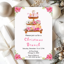 Christmas Tea Pink Birthday and Christmas