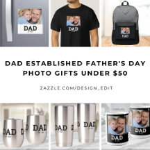 Dad Established Father's Day Photo Gifts Under $50