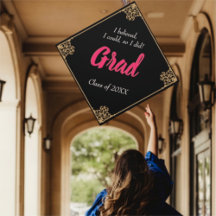 Vintage Baroque Frame Black Gold Pink Party