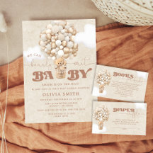 Beige Whimsical Teddy Bear Balloon Collection