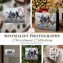 Minimalist Photography Christmas Cards & Gifts