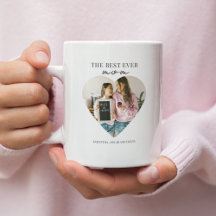 Personalized Best Mom Ever   Heart Photo Gift 