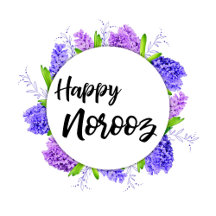 Purple Hyacinth Wreath Happy Norooz New Year