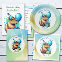 Boy's Capybara themed Birthday Party