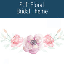 Soft Floral: Bridal Totes, Shirts, Gifts and More.