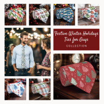 Festive Winter Holiday Ties for Guys