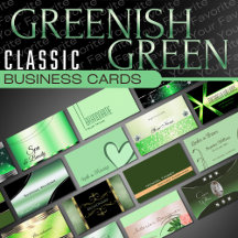Green Business Cards – Classy Luxurious Glamorous