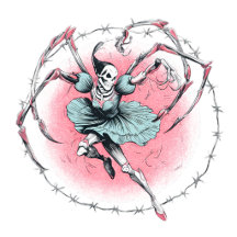 Pastel Goth Spider Ballerina Collection