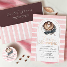 Pink Coffee Bridal Shower Theme