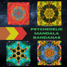 Psychedelic Mandala Bandanas