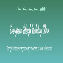 Evergreen Sleigh Holiday Glow