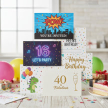  Birthday Fun: Invitations & Greeting Cards
