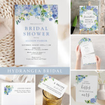 Blue Hydrangea Bridal Shower
