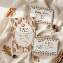 S'more to Love Rustic Gingham Baby Shower