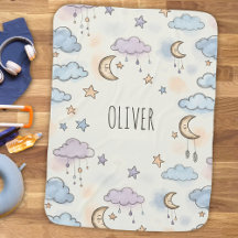 Dreamy Stars, Moons, and Fluffy Clouds