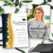 Classy Graduation Gold Stars & Glitter Collection