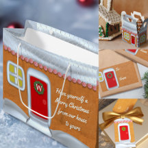Gingerbread House Gift Wrapping Supplies