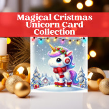 Magical Christmas Unicorn Card Collection