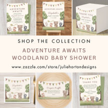 Adventure Awaits Woodland Baby Shower