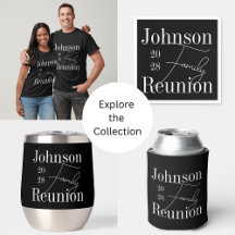 Family Reunion Supplies Modern Black and White 