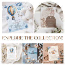 Adorable Teddy Bear Baby Shower Invitations