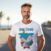 Gone Fishing - Funny Fishing Frenzy Designs