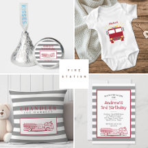 Fire Station Red and Grey Collection