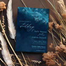 Elegant Ocean Wave Wedding Invitations