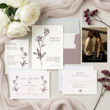 BLUSH CREAM & BURGUNDY | Stylish & Elegant Wedding