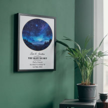 Personalized Star Map for Birthday & Anniversary