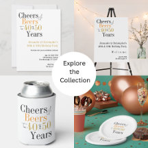 Cheers and Beers Minimal Joint Birthday Party