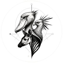 Surrender to Nature Symbolic Wildlife Art