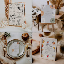 THANKSGIVING menus, welcome signs, + more