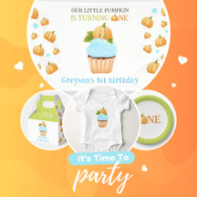 Boy's first Birthday Our little Pumkin