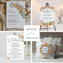 Modern Citrus-Themed Wedding