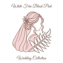 White Fern Blush Pink Wedding Collection