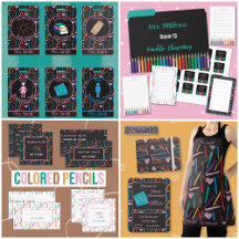 Scattered Colored Pencils Collection