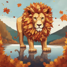 Autumn Leaves Male Lion Collection
