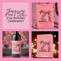 Shimmering Pink & Silver 21st Birthday Celebration